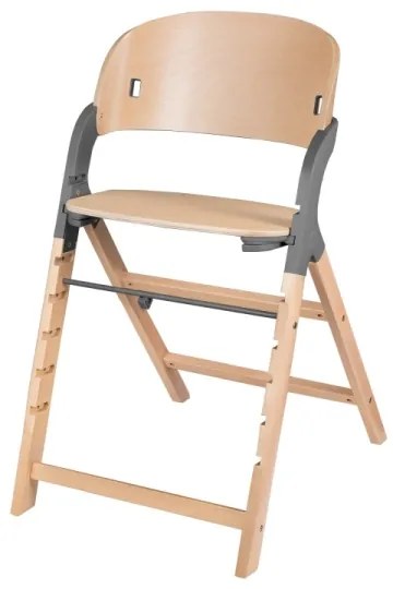 Lionelo - Seggiolino da pranzo per bambini 3 in 1 MEGAN Legno Grigio