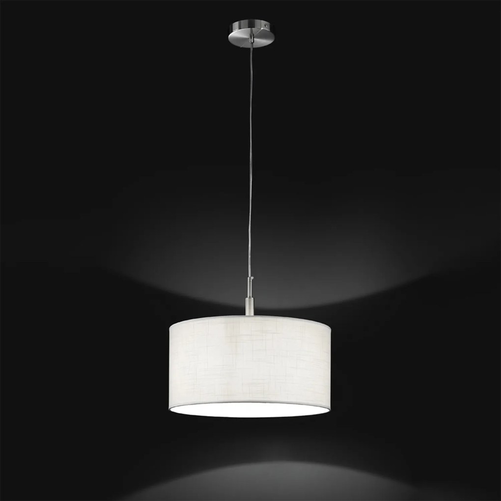 Sospensione Moderna Round Hotel Metallo Cromo 1 Luce E27 Ip20 D40