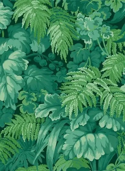 Cole & Son Carta da parati Royal Fernery - Forest Green