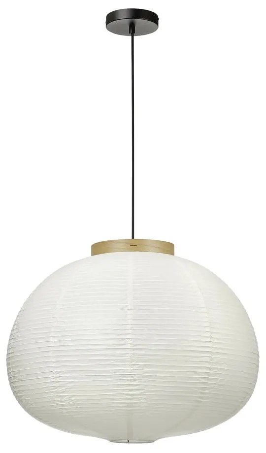 Lampadario bianco con paralume in carta ø 60 cm Kami – Blomus