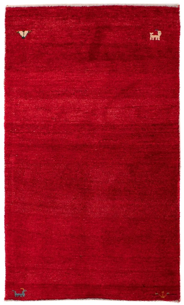 Gabbeh Tappeto persiano 80x130 Rosso (Iran) Annodato A Mano