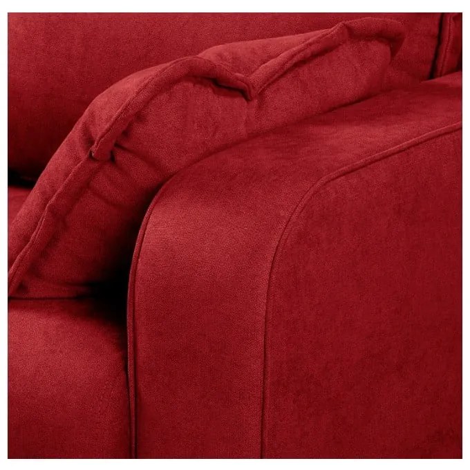 Divano angolare rosso (angolo sinistro) Beata - Ropez