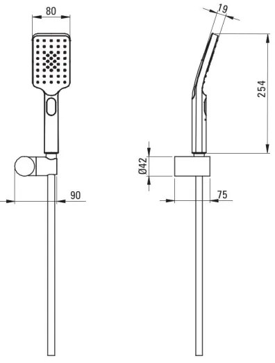Deante NGA_041K - Set doccia ALPINIA cromo lucido
