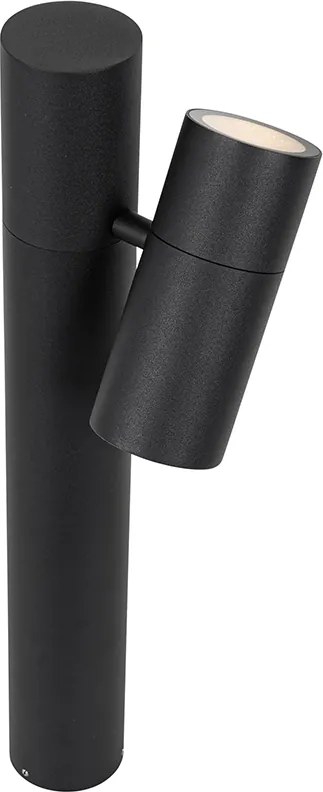 Lampada da esterno nera con picchetto e pressacavo 50cm IP44 - Solo Deluxe