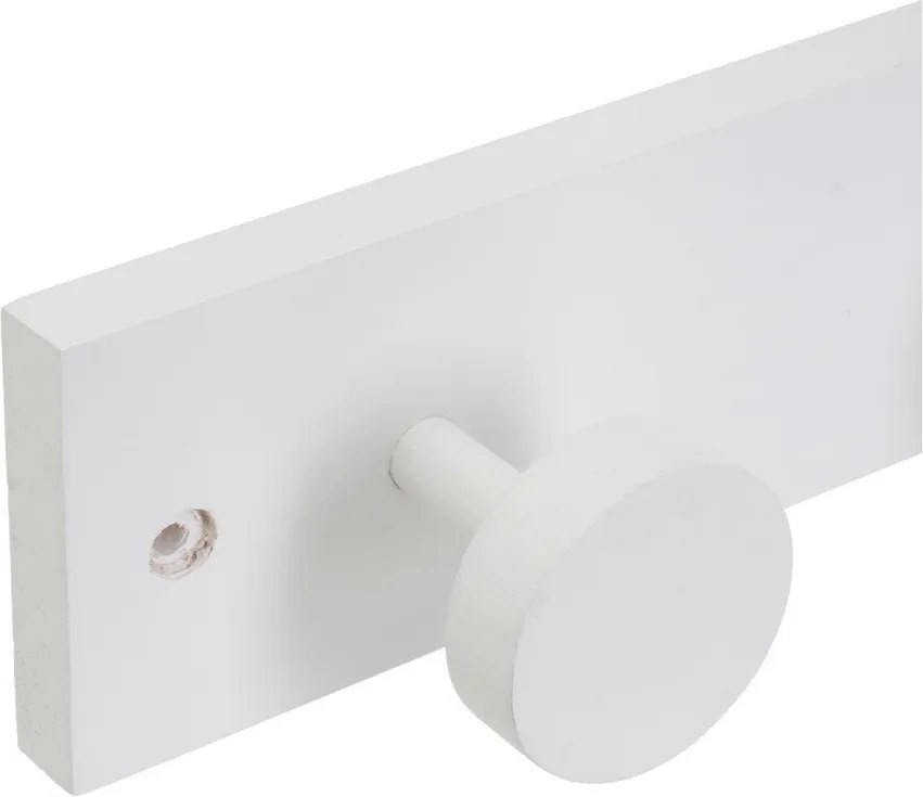 Attaccapanni da parete bianco in pino massiccio 40 cm Anillos – Casa Selección