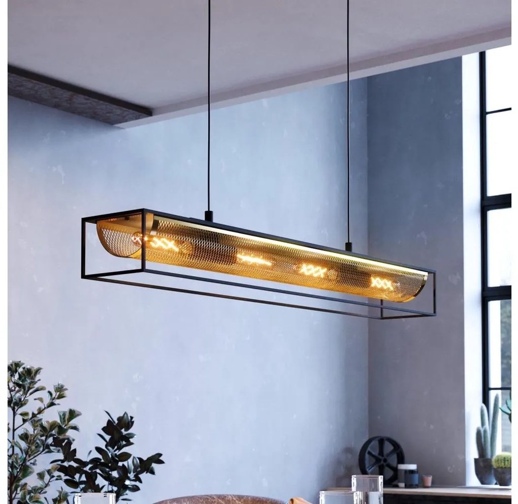 Eglo 43788 - Lampadario a sospensione con filo NOHALES 4xE27/40W/230V