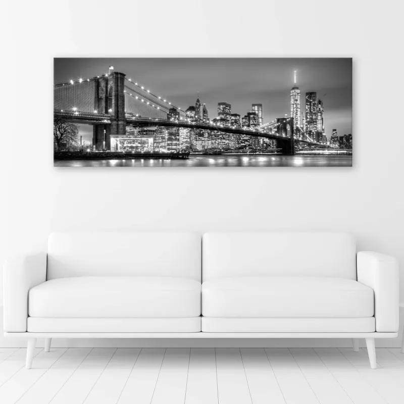 Quadro su tela, New York Ponte di Brooklyn Panorama