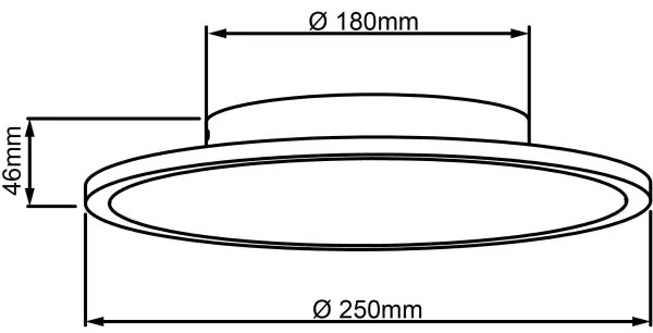 Brilliant - Plafoniera LED BUFFI LED/13W/230V diametro 25 cm 2700K