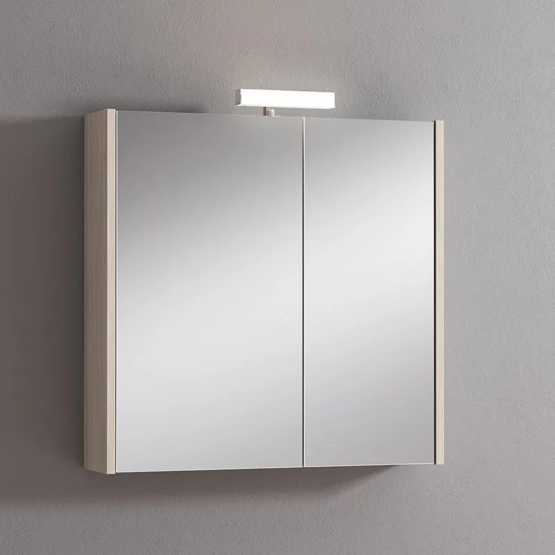 Pensile con luce Akira olmo rousseau L 71.5 x H 70 x P 15.5 cm