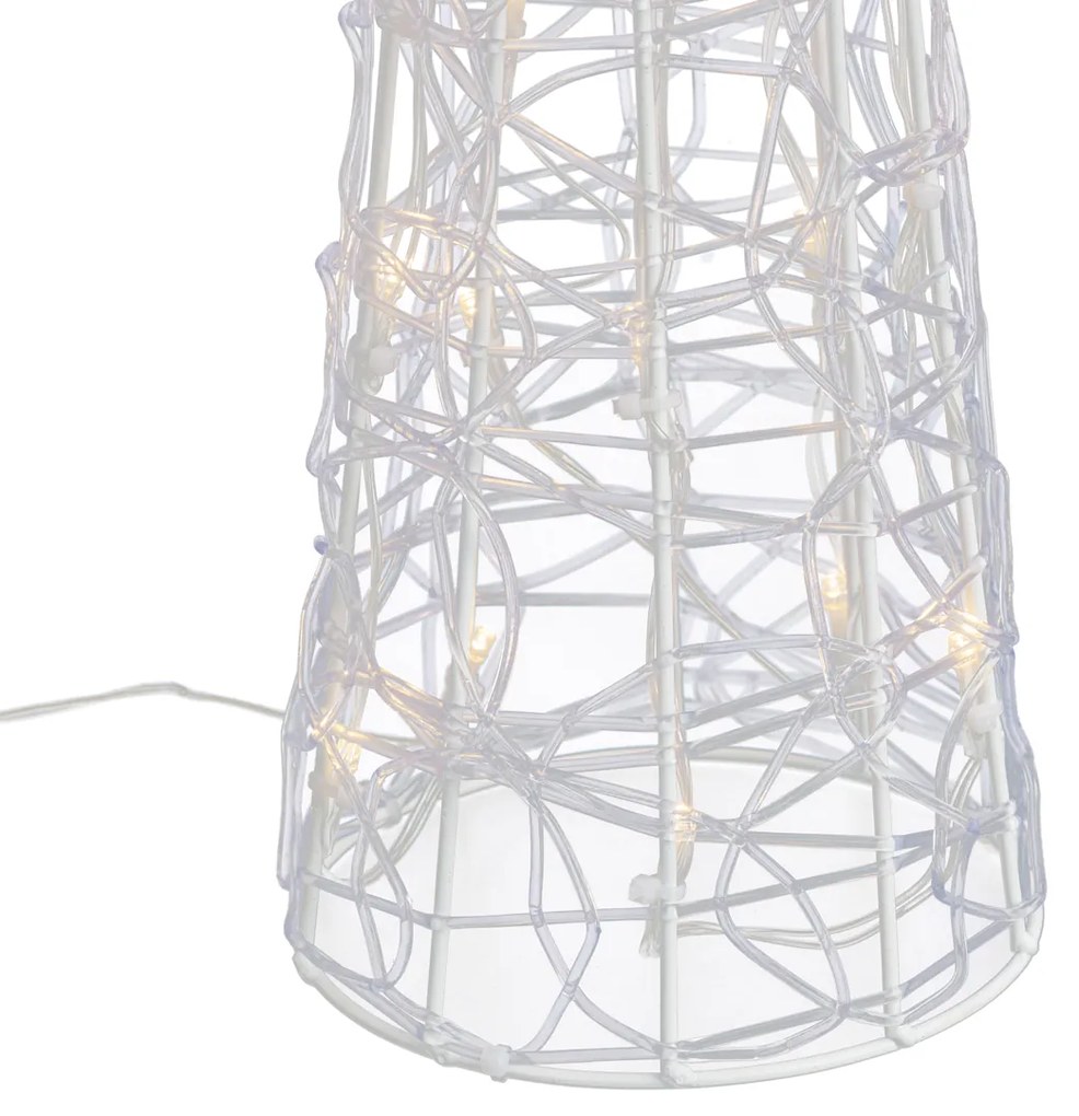 Albero di Natale trasparente 60 cm incl. LED IP44 - Coni