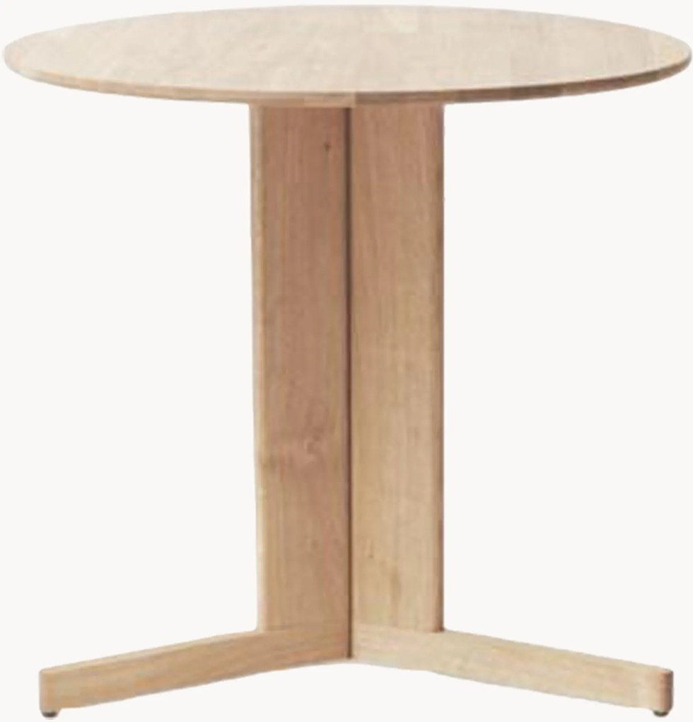 Tavolino rotondo in legno di quercia Trefoil