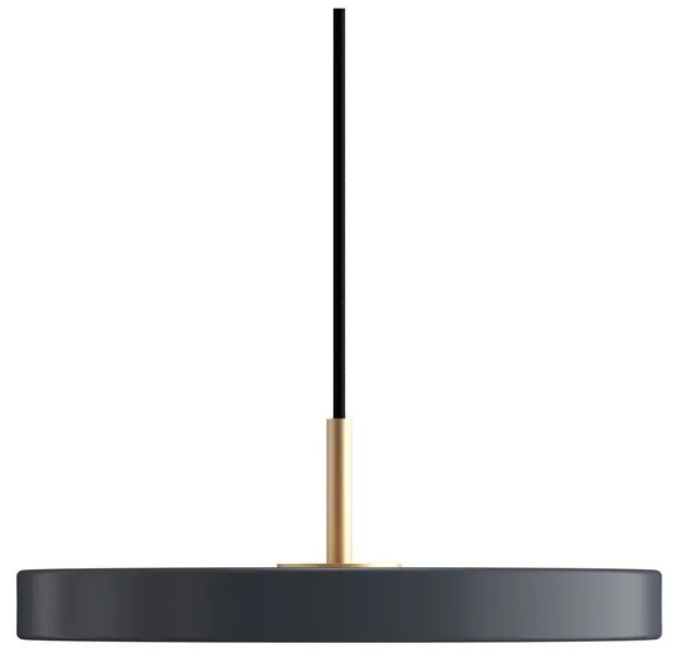 Antracite Apparecchio a sospensione LED con paralume in metallo ø 31 cm Asteria Mini - UMAGE