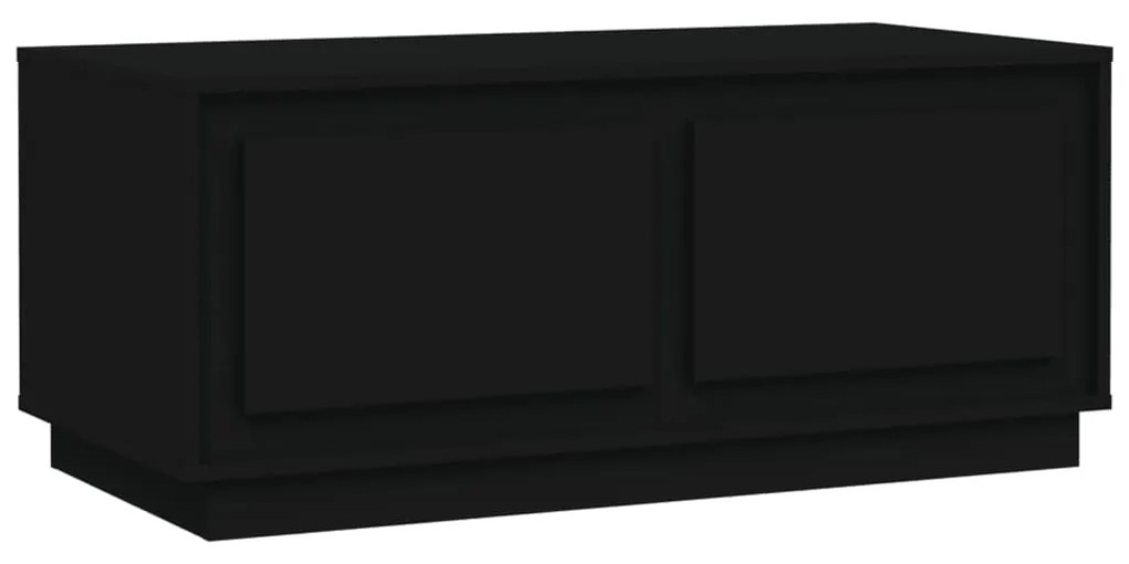 Tavolino da salotto nero 102x50x44 cm in legno multistrato