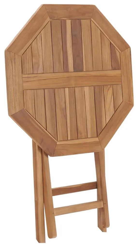 Tavolo da Giardino Pieghevole 60x60x75 cm in Massello di Teak