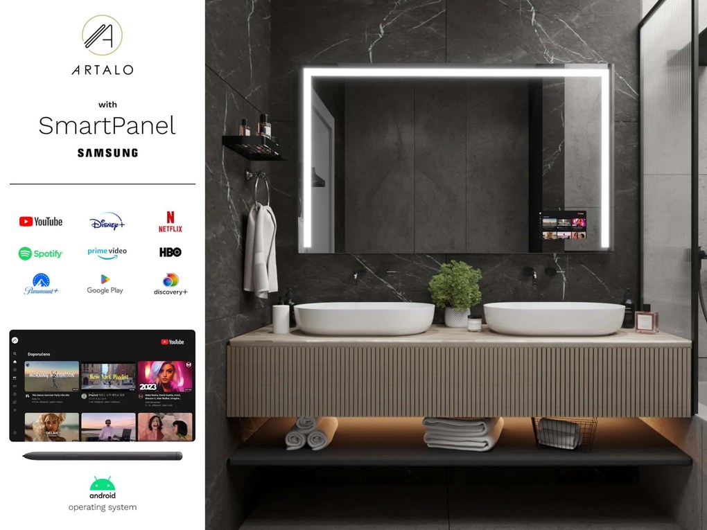 Specchio con LED illuminazione M9 premium