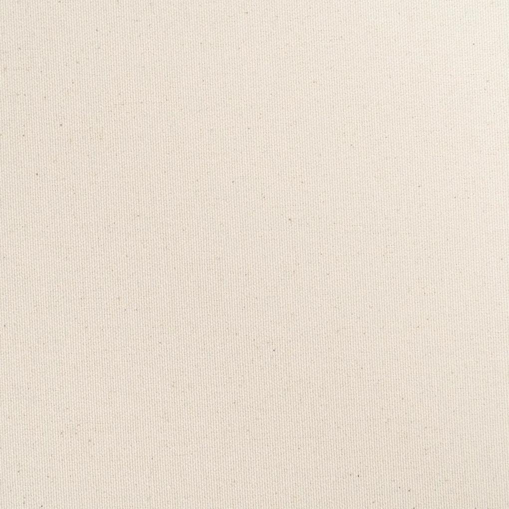 Puff 100 x 80 x 44 cm Tessuto Sintetico Crema