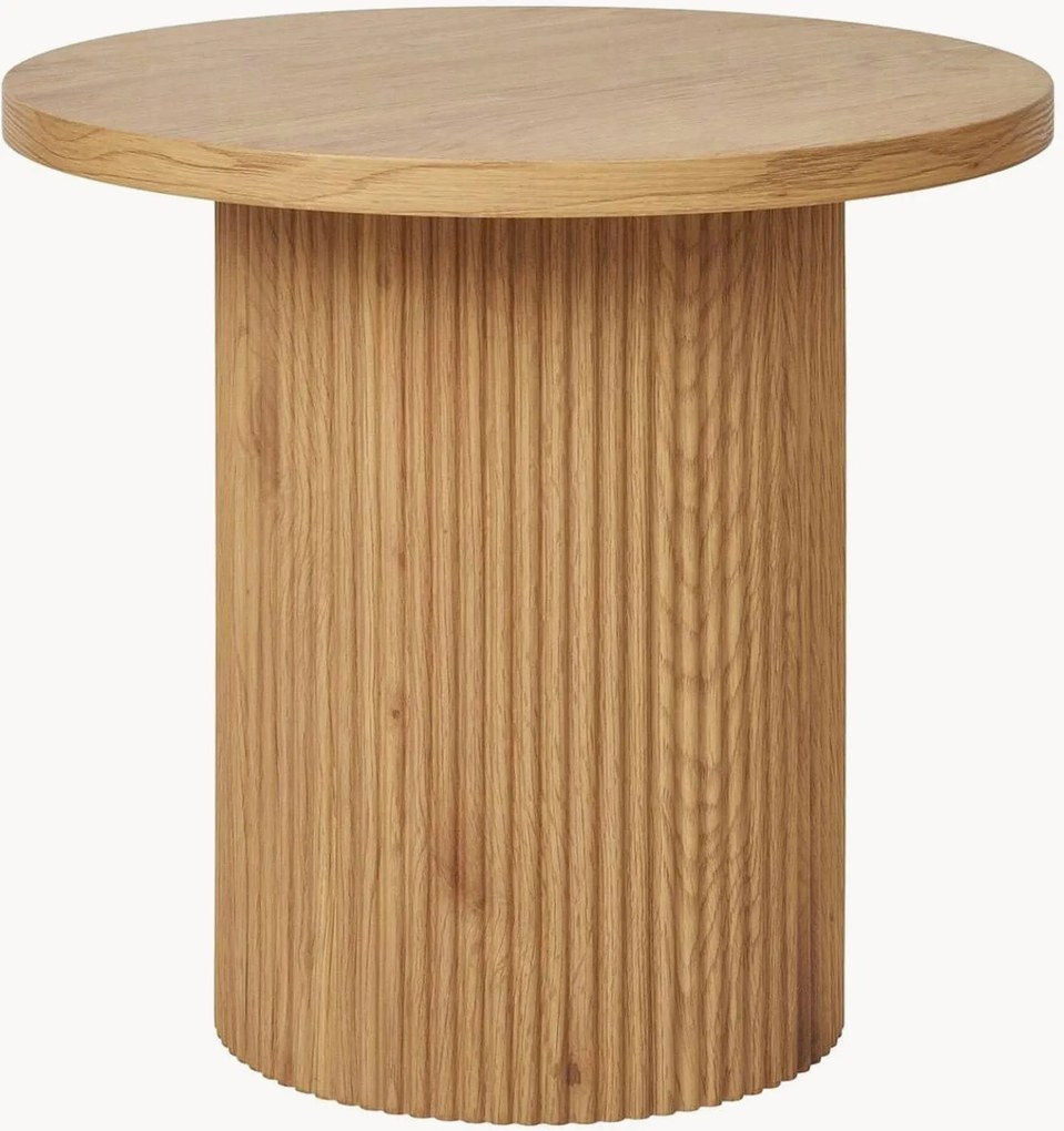 Tavolino rotondo effetto legno Boavista