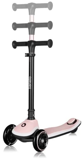 Lionelo - Monopattino per bambini MEY 3xAAA Pink Rose