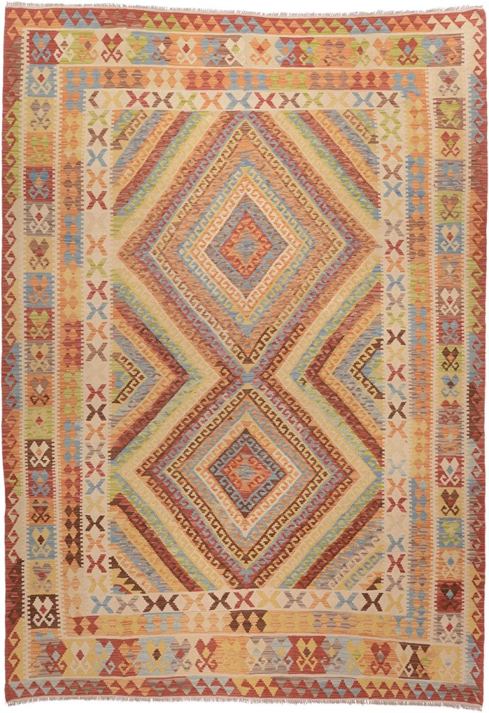 Kilim Tappeto orientale 290x200 (Afghanistan) Tessuto A Mano