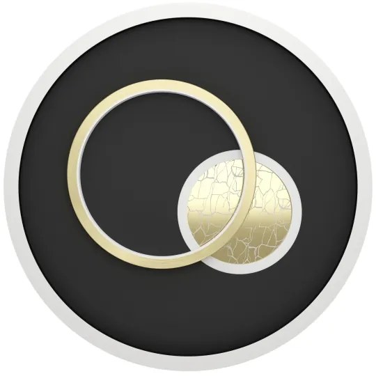 Eglo 901244 - Plafoniera LED TIRIOLO LED/14W/230V+LED/8,5W nero/oro