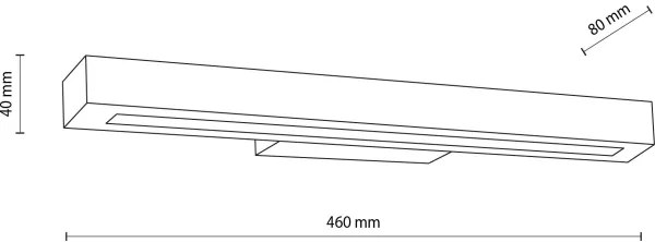 Applique a LED TEO LED/8W/230V 3000K noce