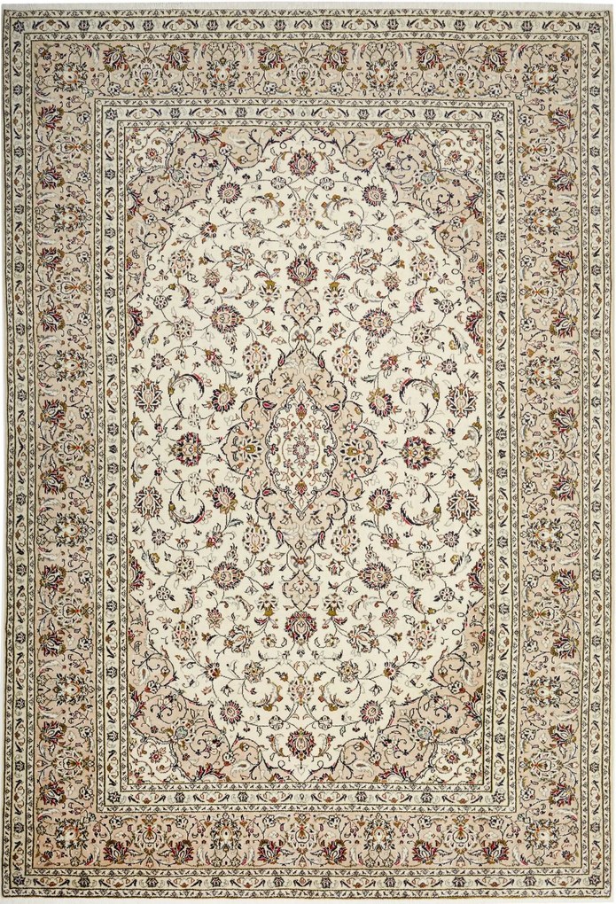 Kashan Tappeto persiano 300x210 Beige (Iran) Annodato A Mano