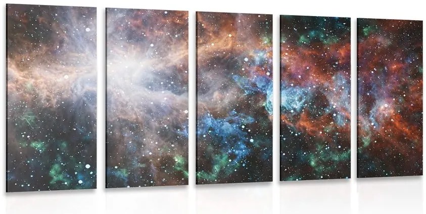 Quadri 5 pezzi – Galassia infinita