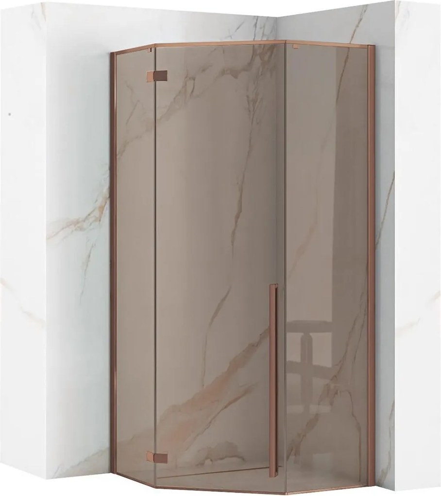 Cabina doccia DIAMOND 90x90 COPPER BRUSH