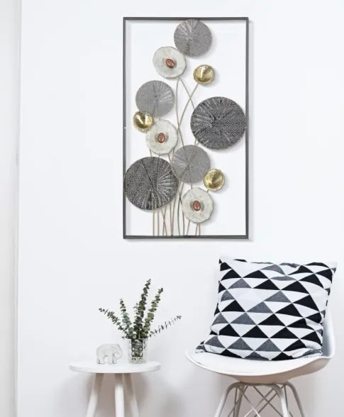 Pannello decorativo rettangolare in ferro 50x90,5x6 cm Grid