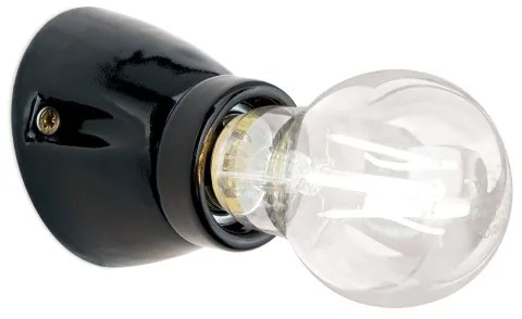 Orion - Applique FROST 1xE27/60W/230V nera