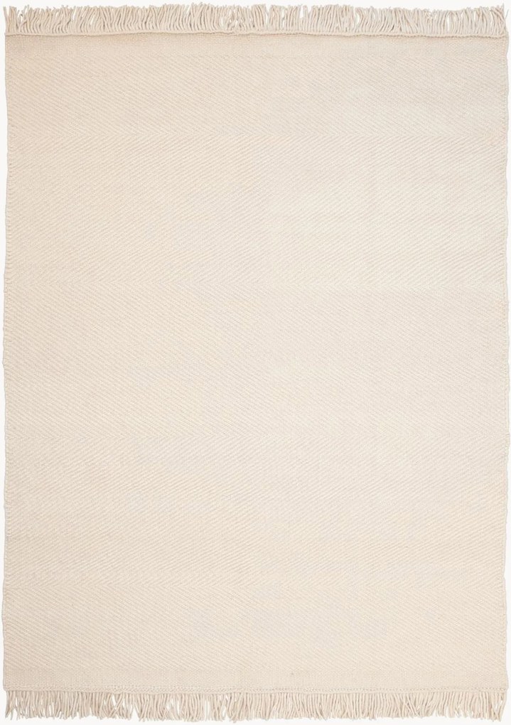 Tappeto in lana a pelo corto tessuto a mano Ivar