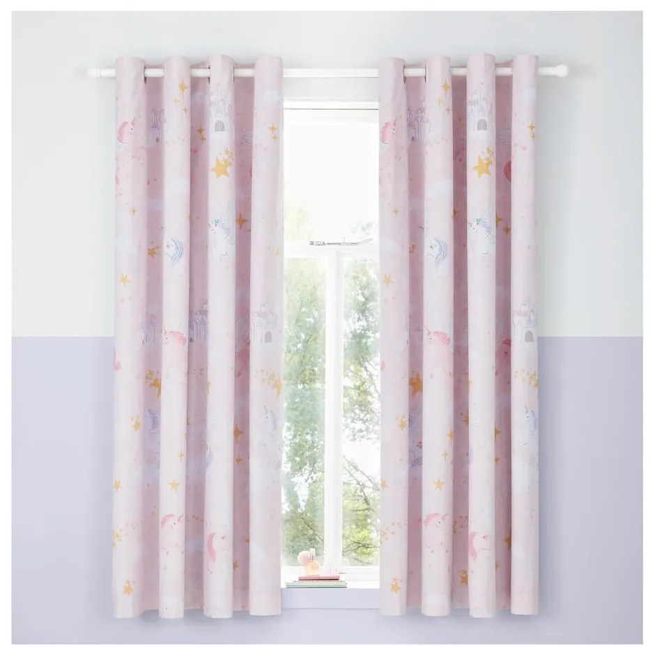 Tenda per bambini 2 pezzi 168x183 cm Fairytale Unicorn - Catherine Lansfield