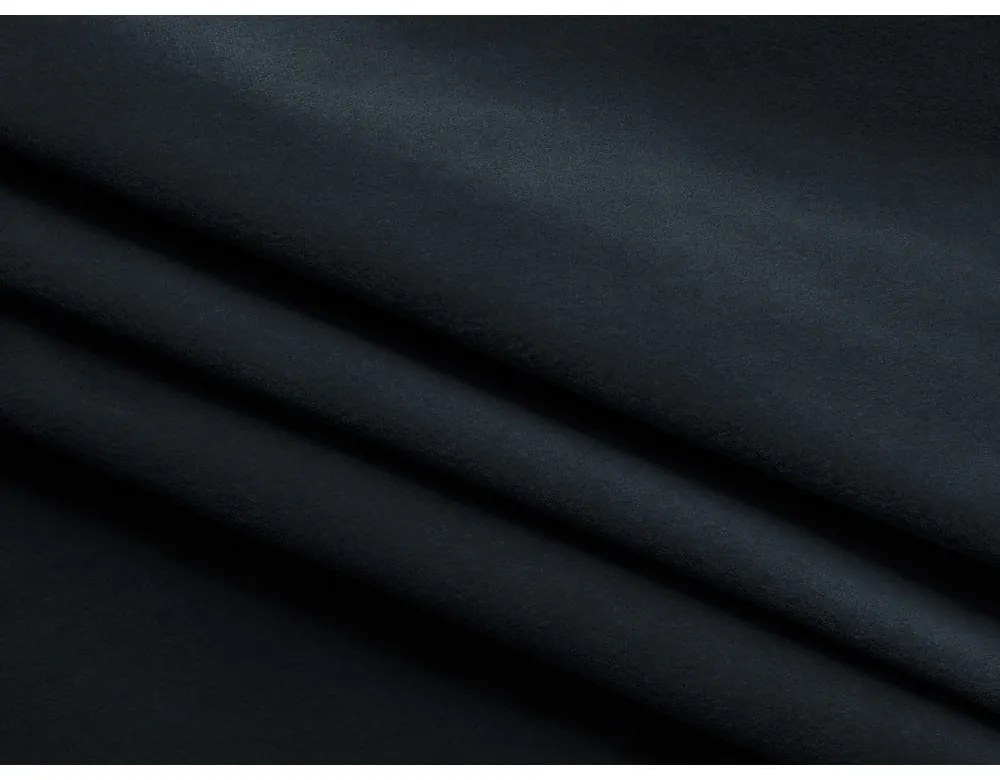 Divano blu scuro allungabile/con contenitore con rivestimento in velluto 238 cm Kapua – Makamii