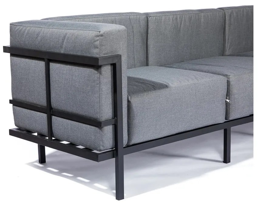 Divano da giardino a tre posti grigio grafite Bellisima - Bonami Selection