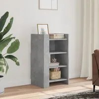 Credenza Grigio Cemento 45x35x75 cm in Legno Multistrato 848384