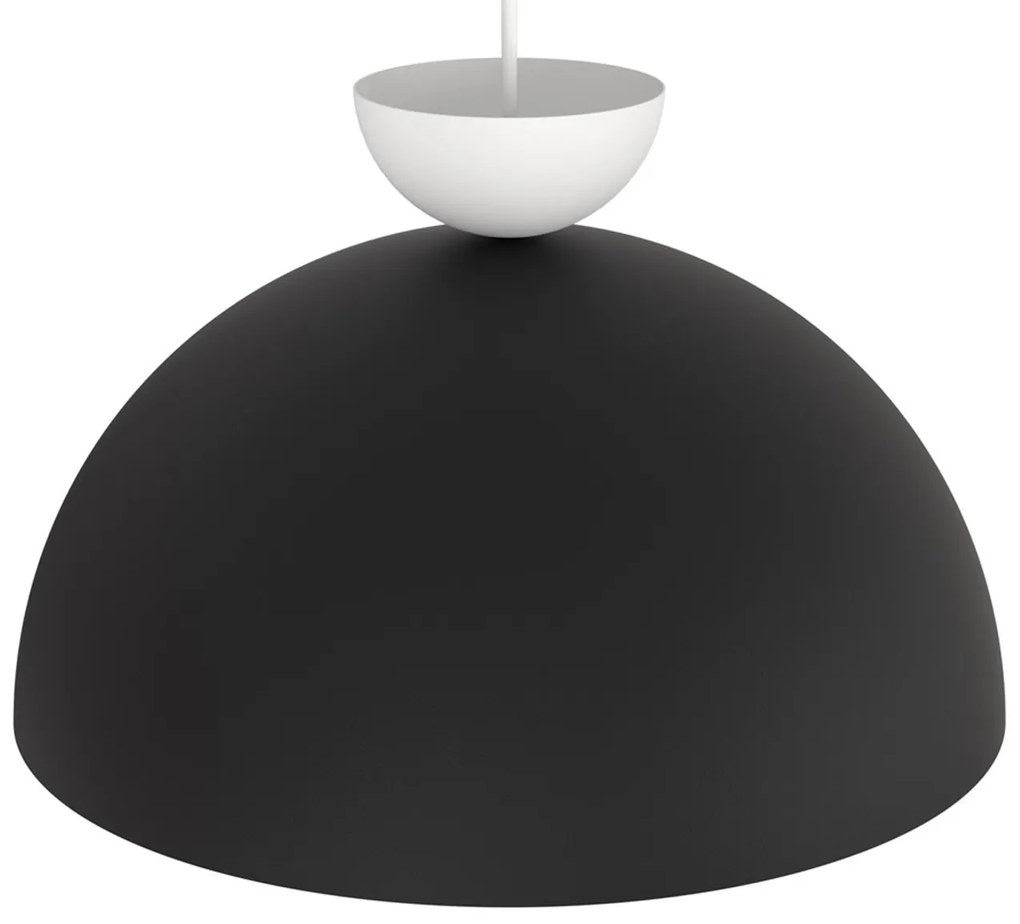 Lampadario Minimal Efesto Acciaio Nero Bianco 1 Luce Gx53
