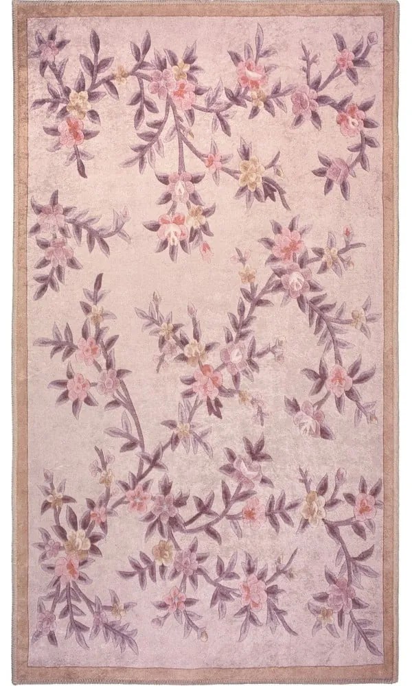 Tappeto lavabile rosa chiaro 200x80 cm - Vitaus