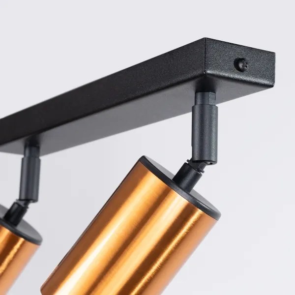 Sollux SL.1375 - Faretto WINX 2xGU10/10W/230V nero/rame