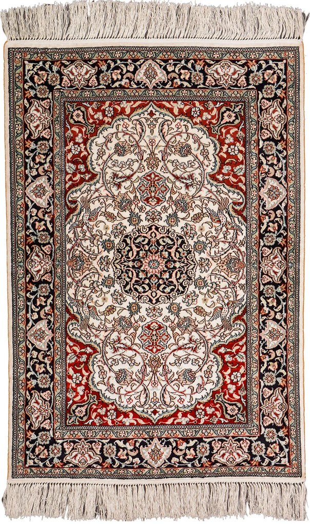 Hereke Tappeto orientale 90 x 60 Beige (Cina) Annodato A Mano