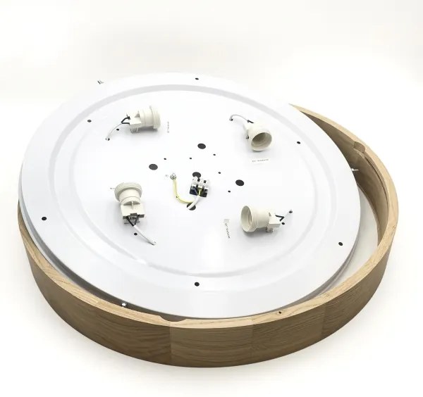 Brilagi - Plafoniera LED CARVALHO 4xE27/60W/230V rovere Ø 57,5 cm