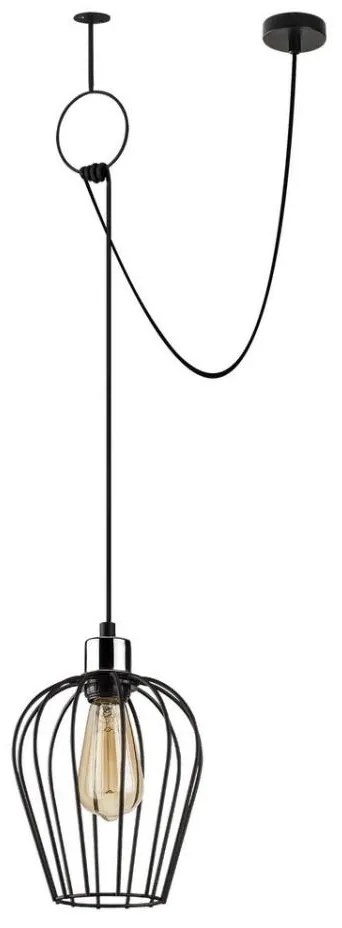 Lampadario su corda TEL 1xE27/40W/230V