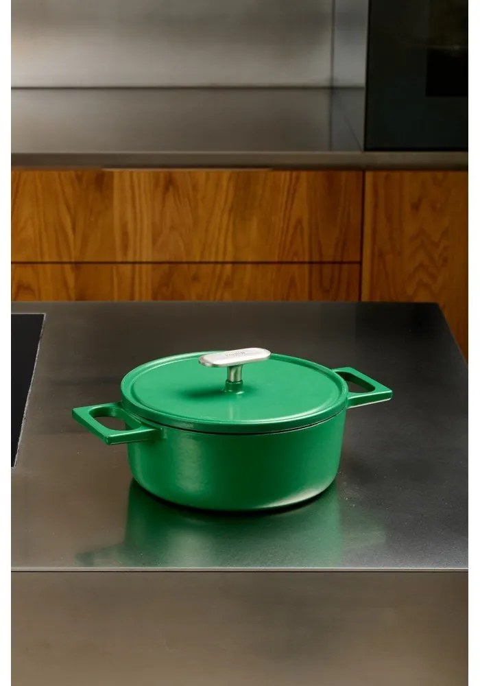 Casseruola in ghisa con coperchio incluso adatta all'induzione 2 l Mattia 3.0 – FABINI