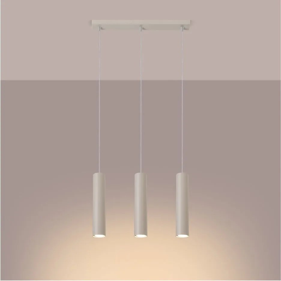 Lampadario color crema Castro – Sollux