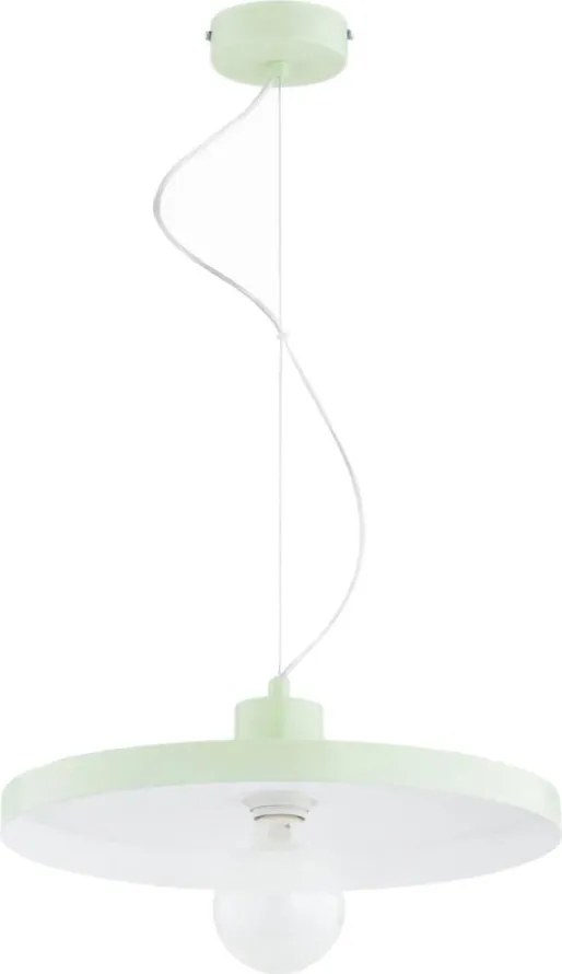 Lampadario sospeso su cavo ETERI 1xE27/15W/230V verde menta