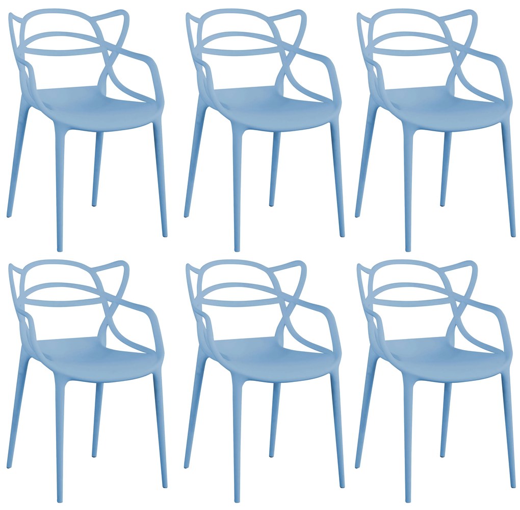 LALU - sedia in plastica set da 6
