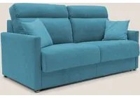 Divano Letto 2 Posti 176x102x97 cm in Tessuto Azzurro