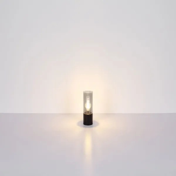 Globo 21000TB - Lampada da tavolo Touch ANNIKA 1xE27/25W/230V diametro 9 cm nero