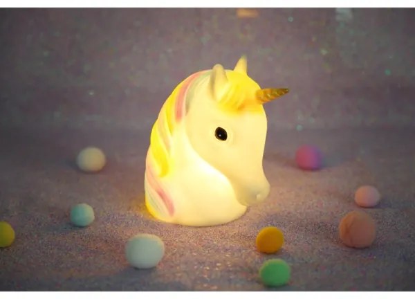 Globo 28052 - Lampada notturna LED per bambini UNICORN LED/1W/USB/3xAA