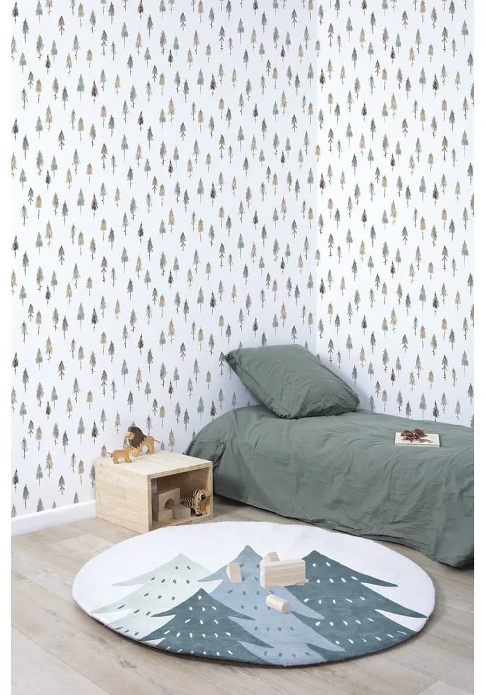 Carta da parati per bambini 10 m x 50 cm Pine Woods - Lilipinso