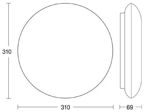 Steinel 035440 - Lampada LED con sensore per esterni QUATTRO LED/10W/230V IP54